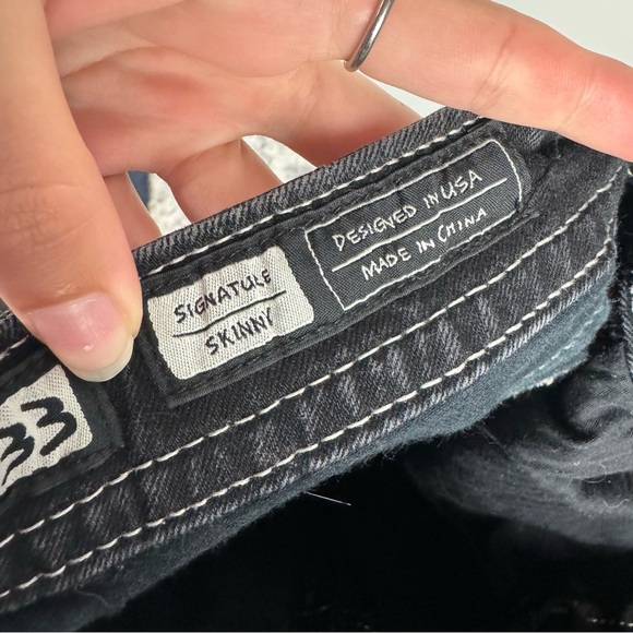 Women's Black Miss Me Skinny Jeans Sz 33 - Picture 4 of 5